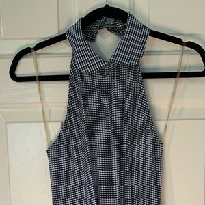 Blue Plaid collared American Apparel dress